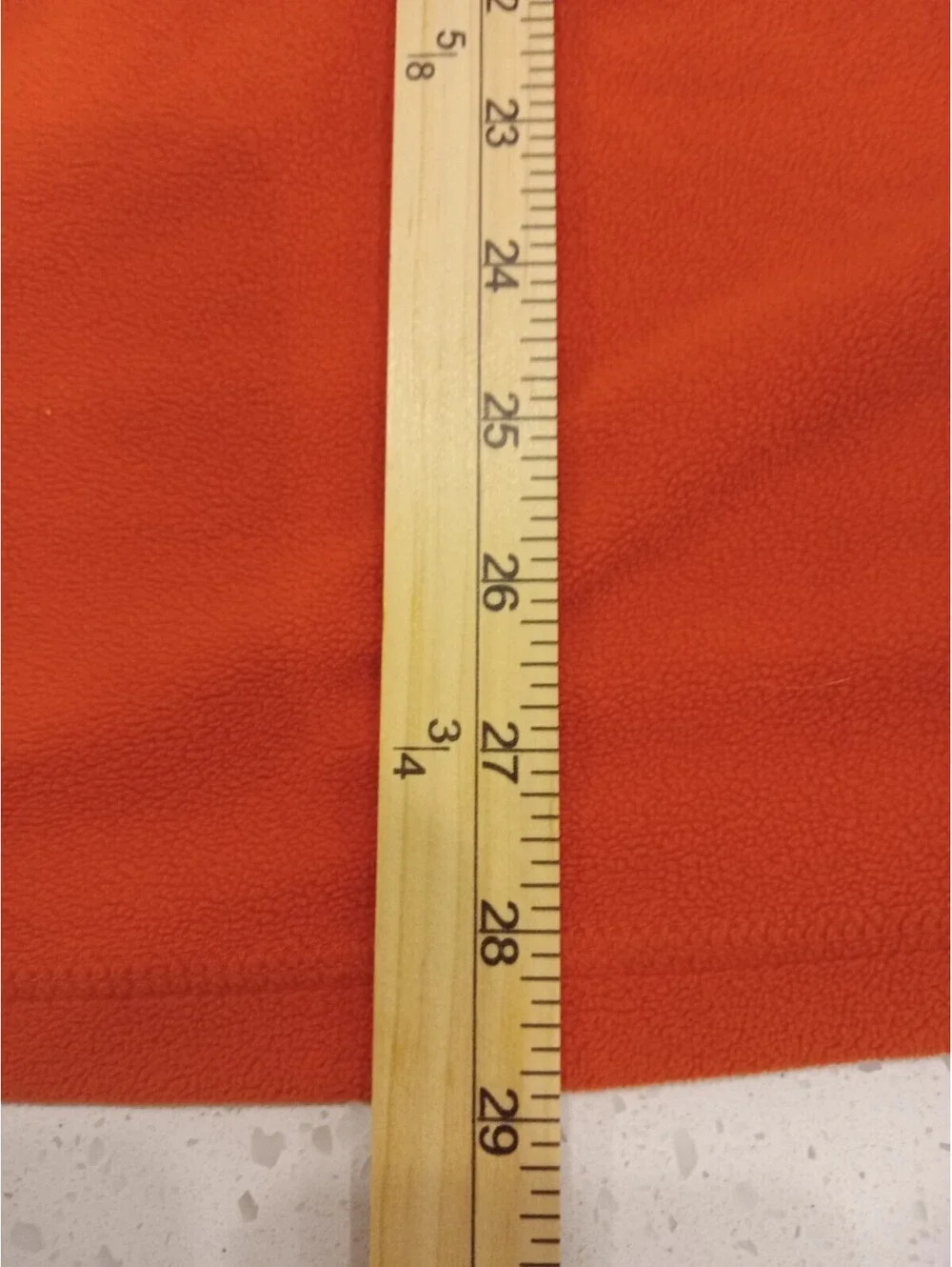 Vintage LL Bean Fleece Jacket Mens Large Tall Blaze Orange Quarter Zip Pullover